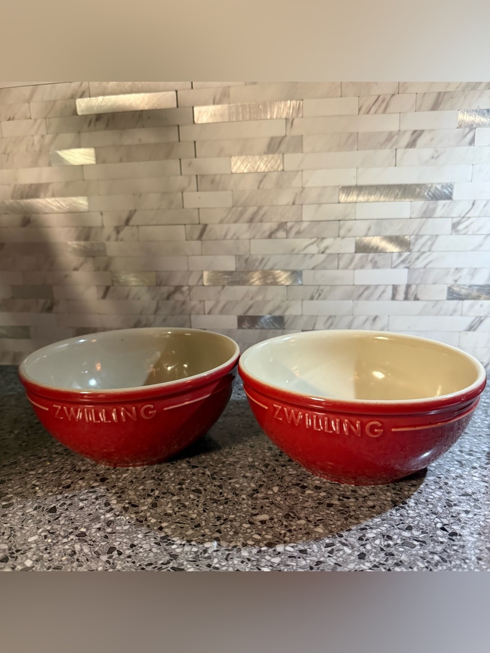 ZWilling J.A. Henckels Red Cereal Bows Set of 2